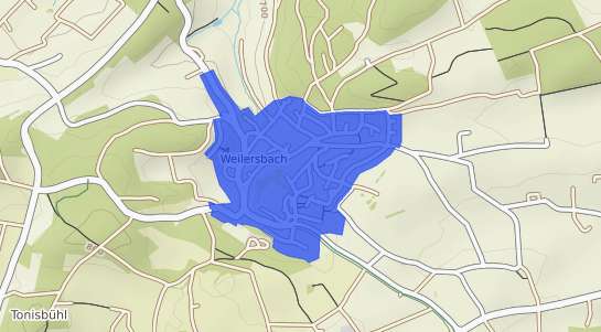 Bodenrichtwertkarte Villingen Schwenningen Weilersbach